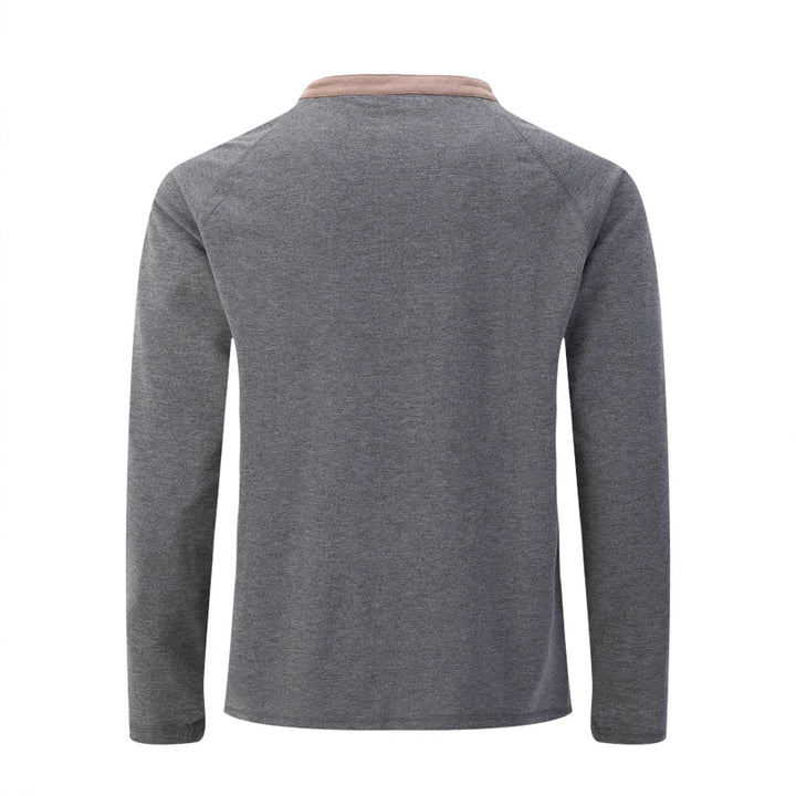 Herren Langarmshirt mit einzigartigem Knopfdesign Echoarchiv