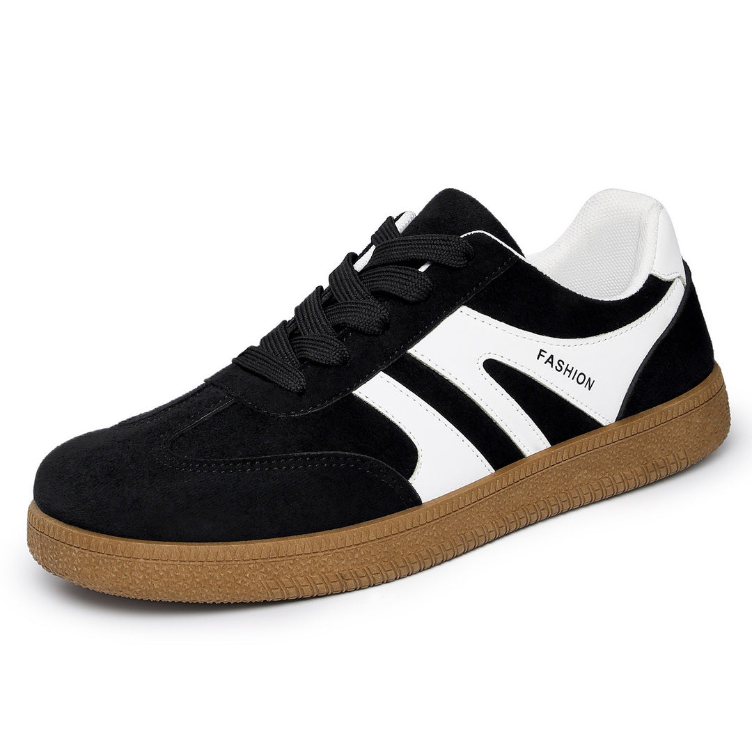 Herren nan retro Veloursleder Sneaker mit gepolstertem Fersenkragen und profilierter Gummilaufsohle Echo Archiv