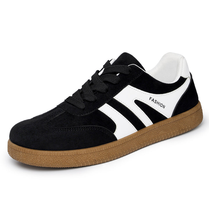 Herren nan retro Veloursleder Sneaker mit gepolstertem Fersenkragen und profilierter Gummilaufsohle Echo Archiv