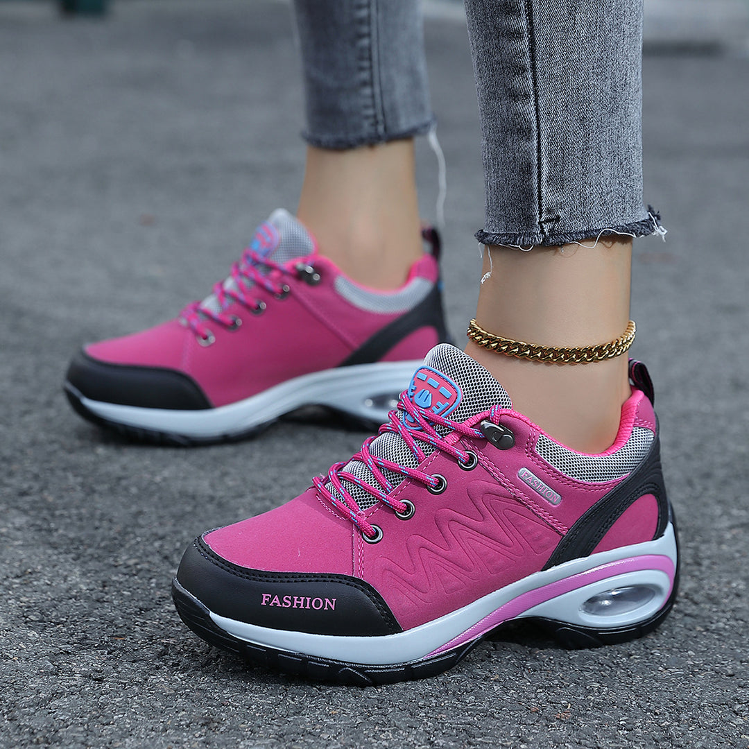 Damen nan sportliche Keil-Sneaker mit gepolsterter Luftkissen-Sohle Echo Archiv