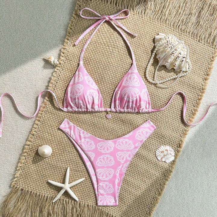 Damen Triangel-Bikini mit floralem Muster und komfortablem Schnitt Echo Archiv
