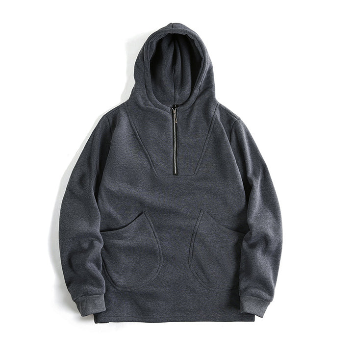 Herren Kapuzenpullover mit innovativem Reißverschluss und komfortabler Passform Echoarchiv