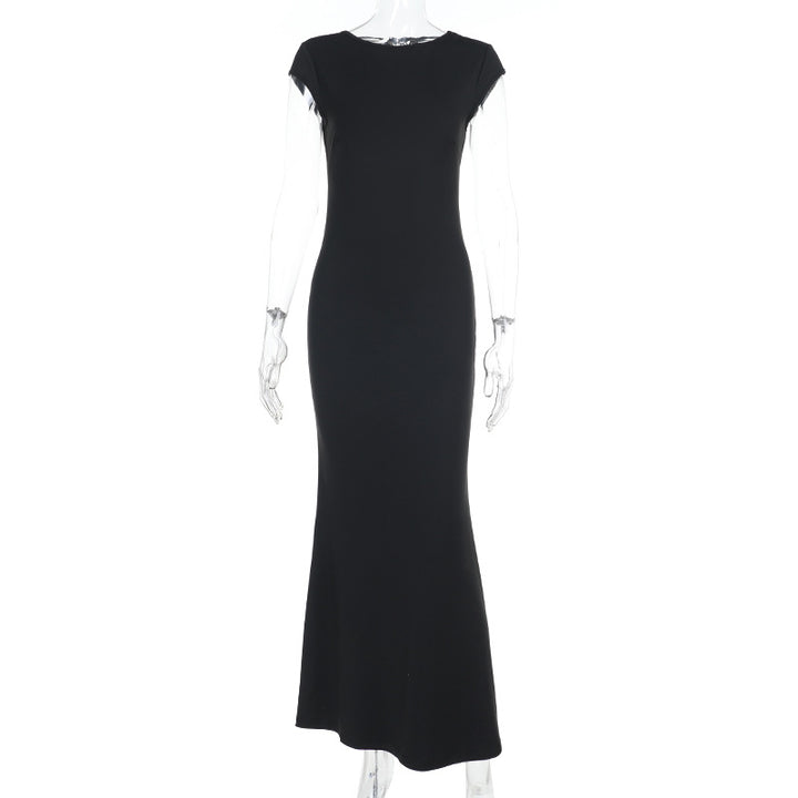 Damen figurbetontes Maxikleid mit elegantem V-Ausschnitt Echo Archiv
