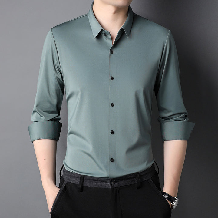 Herren elegantes Langarmhemd aus atmungsaktivem Material Echoarchiv