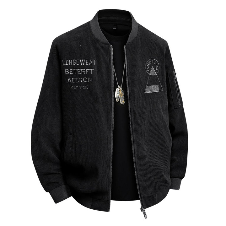 Herren Modische Cord Bomberjacke Echo Archiv