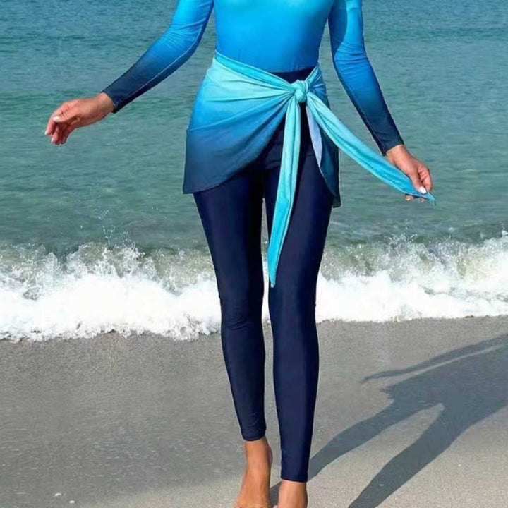 Damen Modischer Surfanzug mit eleganten Wickeldetails Echo Archiv