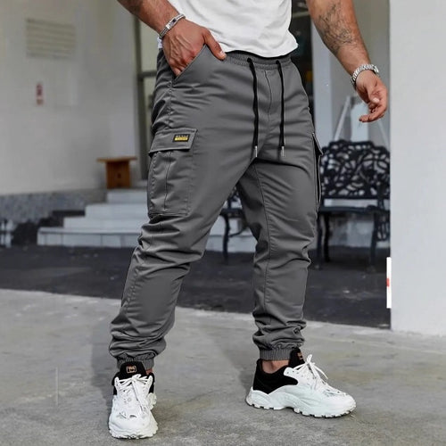 Herren Tapered Cargo-Jogginghose mit elastischem Bund, Kordelzug und Mehrfachtaschen Echo Archiv