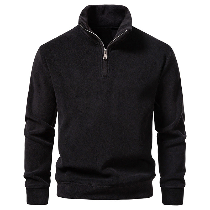 Herren Fleece-Halbzip-Pullover mit Stehkragen und weichem Mikrofleece Echo Archiv