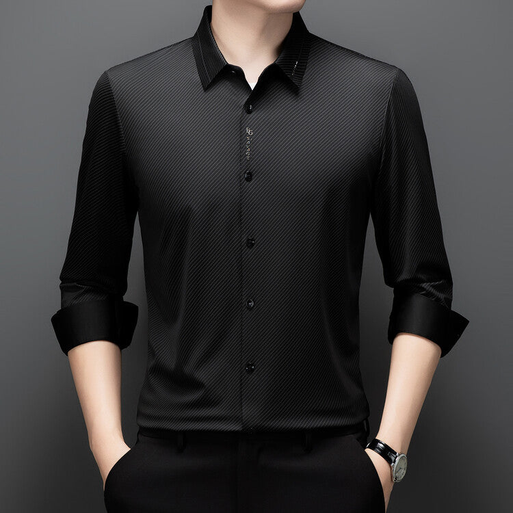 Herren elegante, atmungsaktive Hemdbluse Echoarchiv