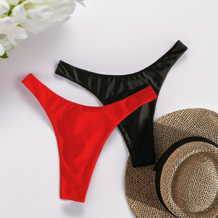 Damen Bikini-Hose mit hohem Beinausschnitt und elegantem Schnitt Echo Archiv