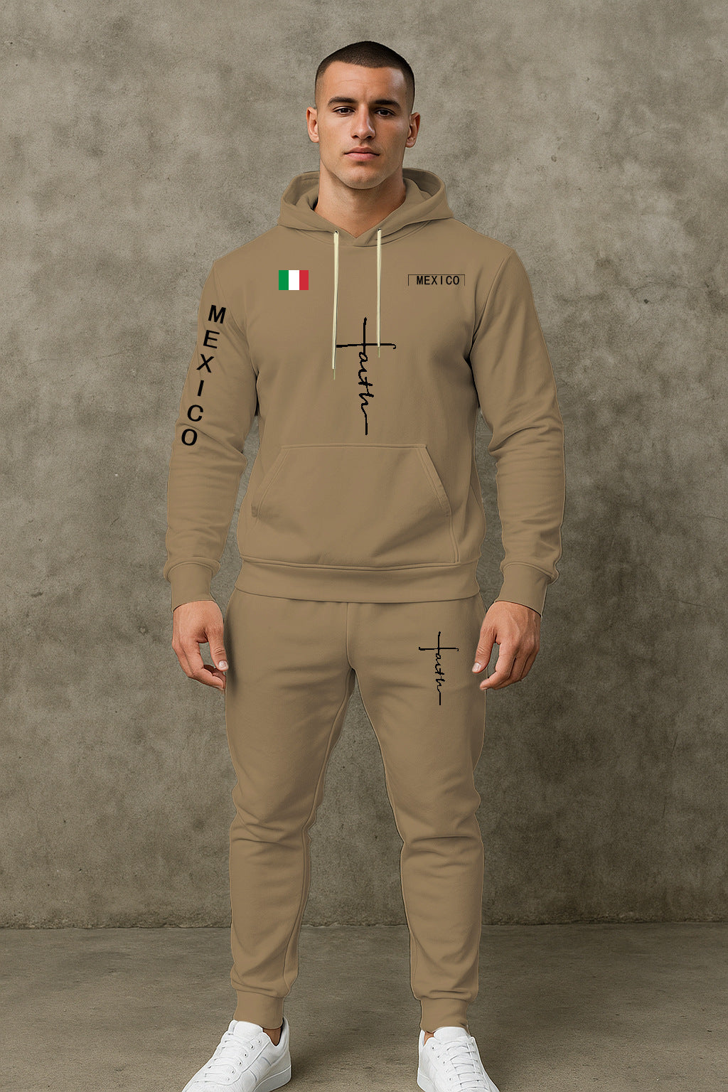 Herren Sport Hoodie und Jogginghose Set Echoarchiv
