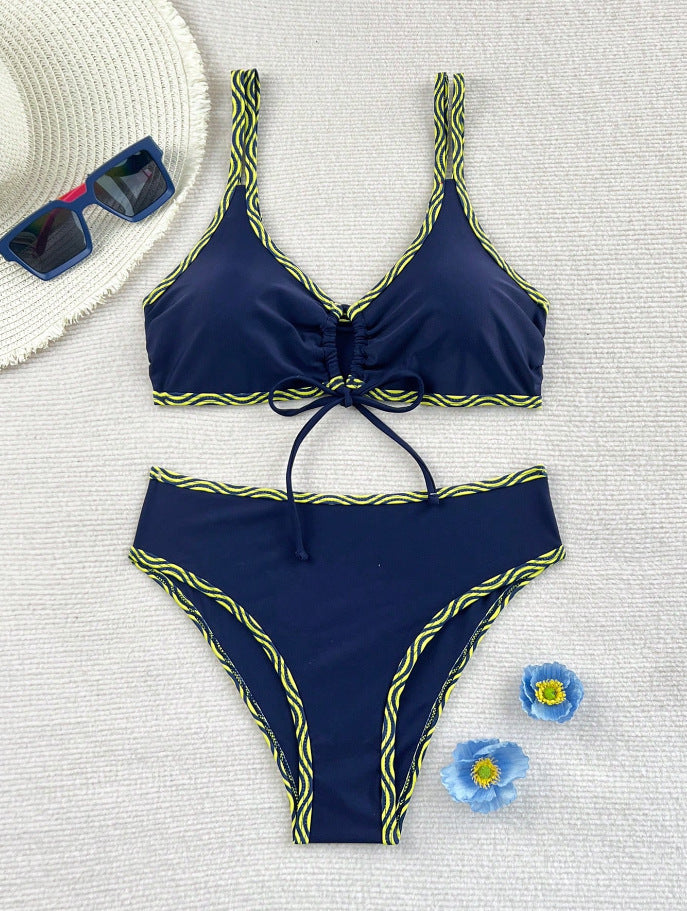 Damen Triangel-Bikini mit modischem Leopardenmuster Echo Archiv