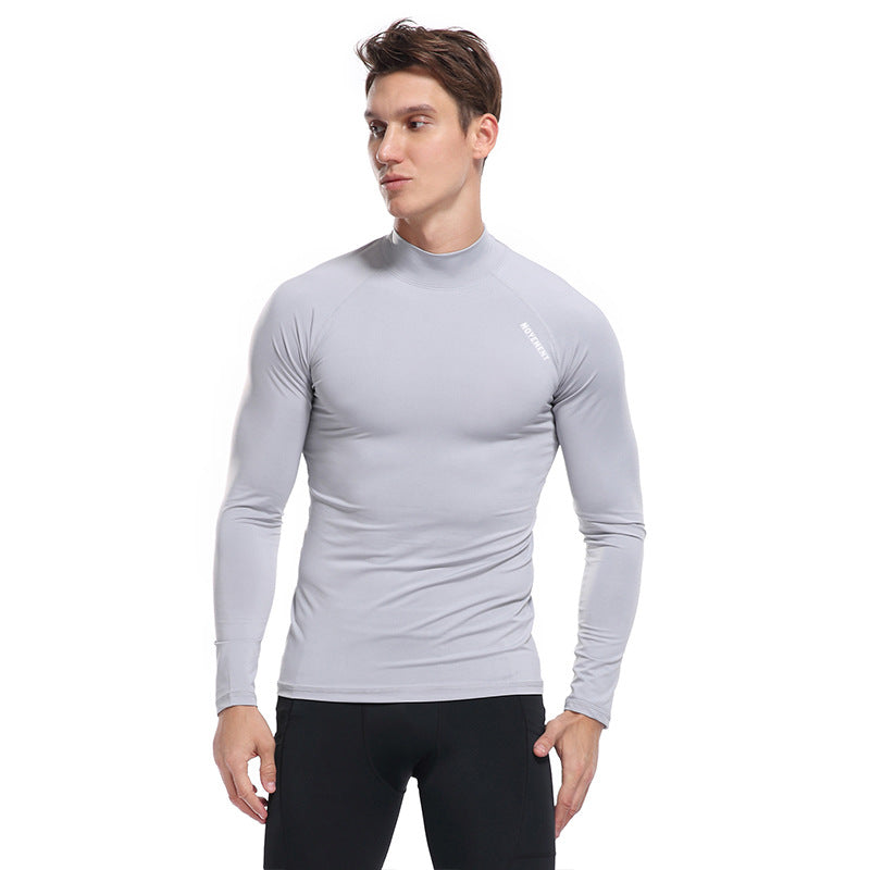 Herren Funktionales Langarmshirt mit hohem Kragen Echoarchiv