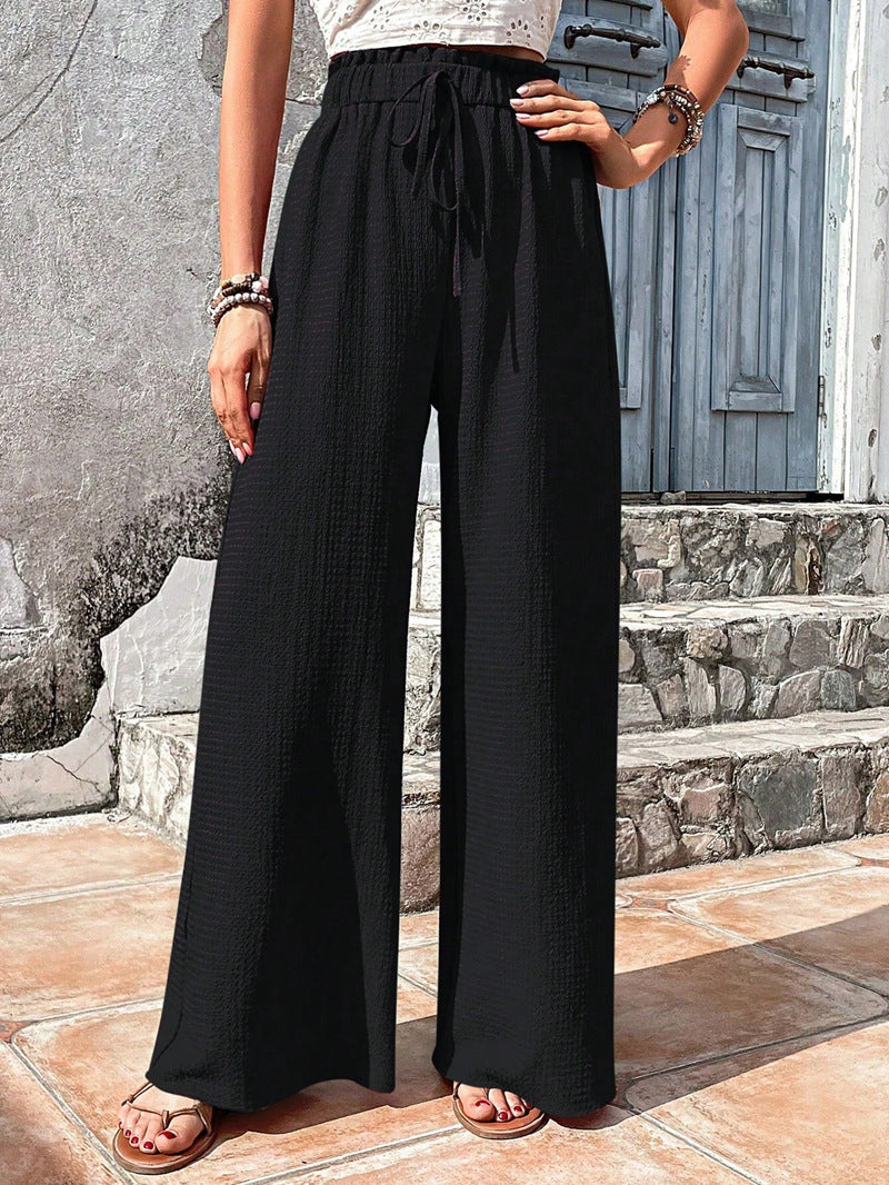 Damen Bequeme und elegante weit geschnittene Stoffhose Echo Archiv