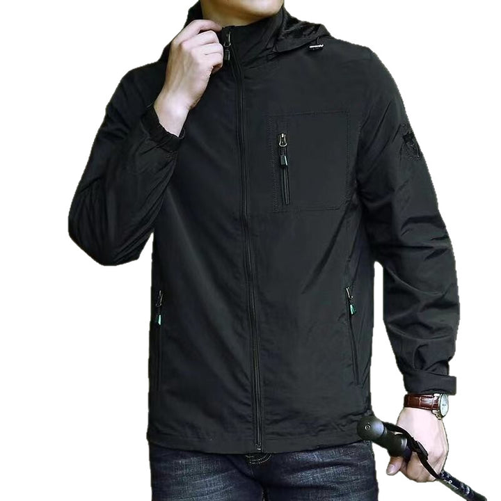 Herren Multifunktionale Zip-Jacke mit hohem Kragen Echo Archiv