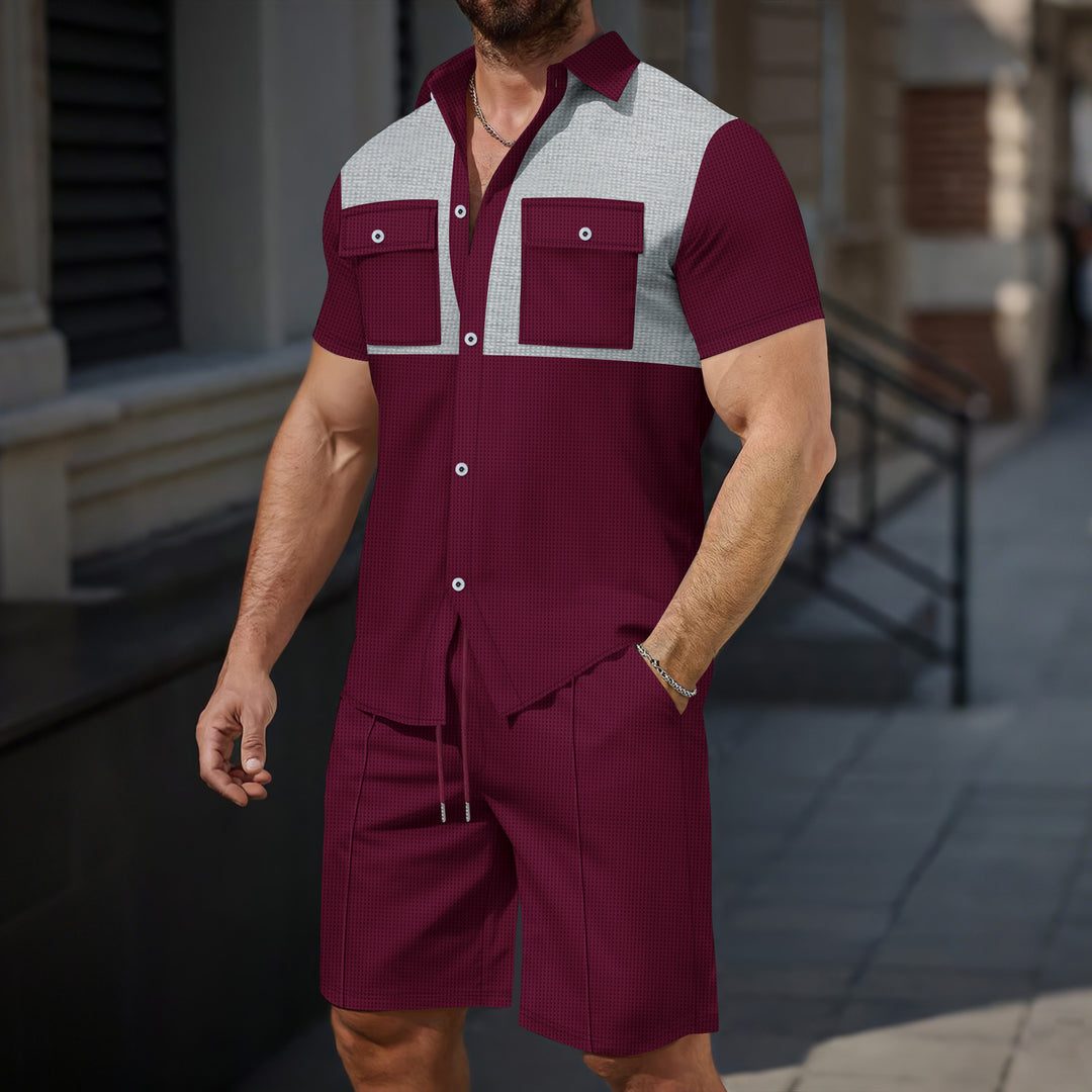 Herren Kurzarm Hemd mit stylischen Taschen Echoarchiv