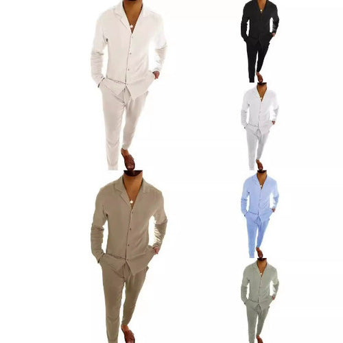 Herren Luxuriöses Schlafanzug-Set aus atmungsaktivem Material Echoarchiv