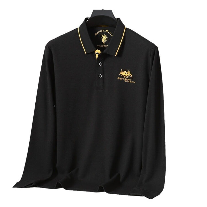 Herren Sportliches Poloshirt mit strukturiertem Kragen und atmungsaktiven Eigenschaften Echoarchiv