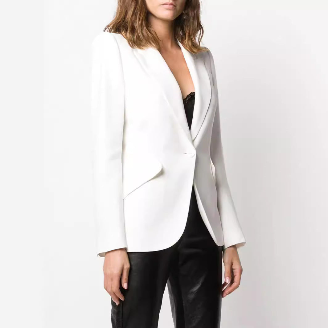 Damen Vegane Lederhose im Geradschnitt mit hoher Taille und dezentem Bootcut Echoarchiv
