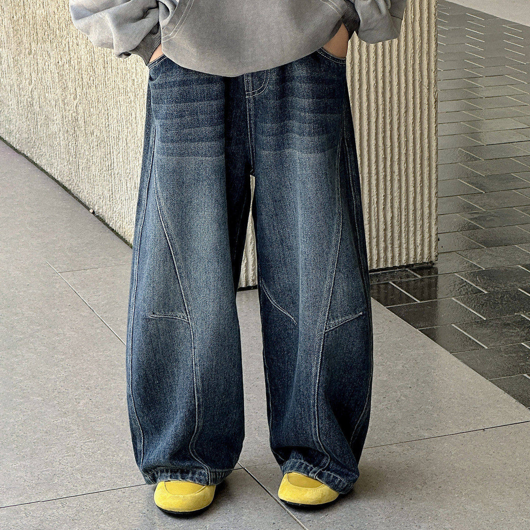 Unisex weit geschnittene Denim-Hose mit lässiger Passform Echo Archiv