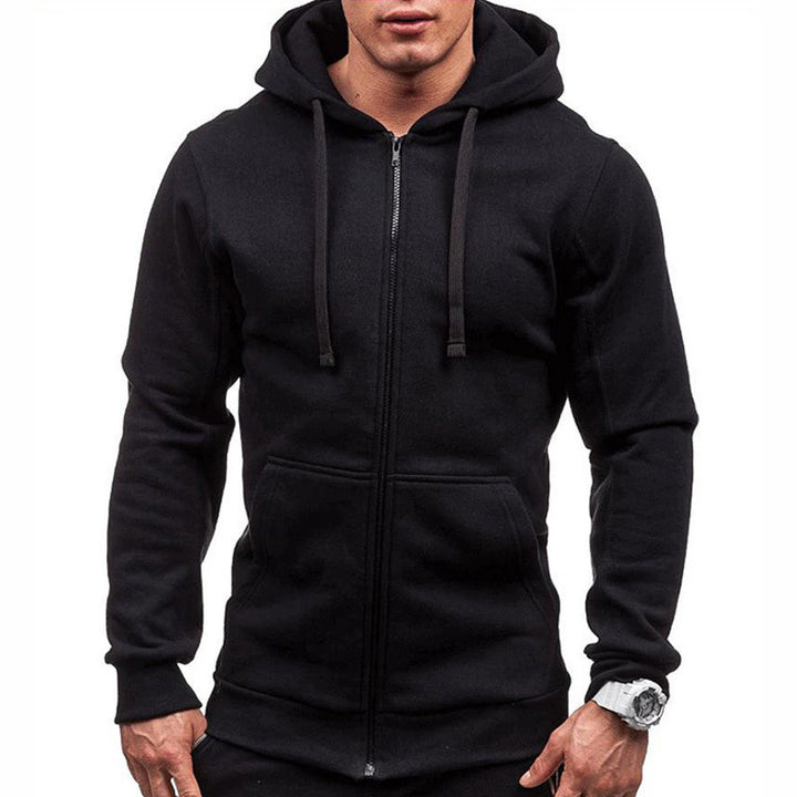 Herren sportlicher Sweatjacke mit durchgehendem Reißverschluss und praktischen Taschen Echoarchiv