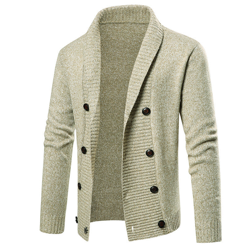 Herren nan Strickjacke mit Schalkragen und doppelter Knopfleiste Echo Archiv