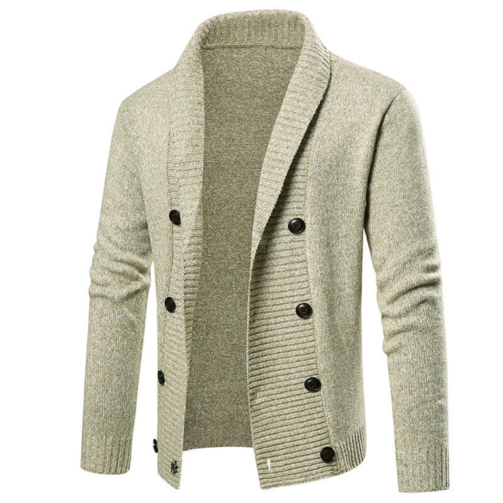 Herren nan Strickjacke mit Schalkragen und doppelter Knopfleiste Echo Archiv