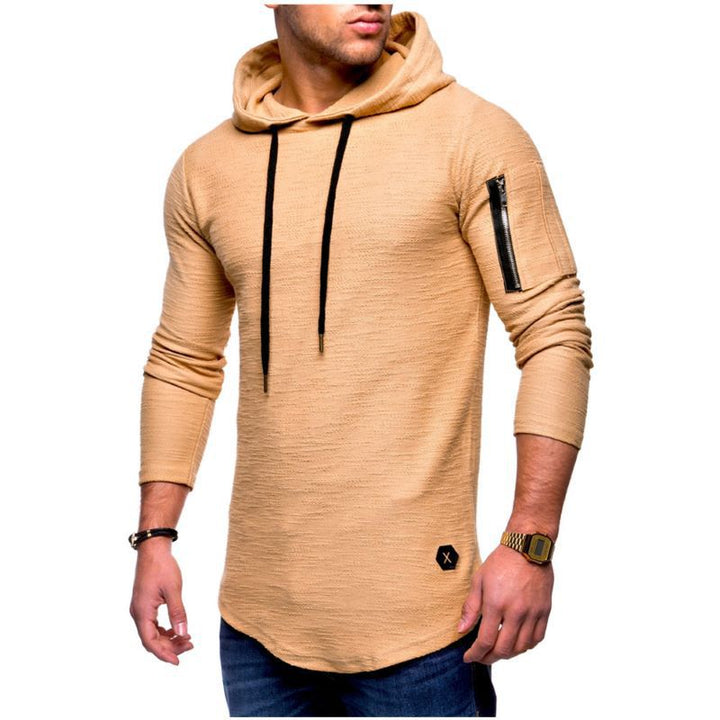Herren langer Kapuzenpulli mit einzigartiger Struktur Echoarchiv