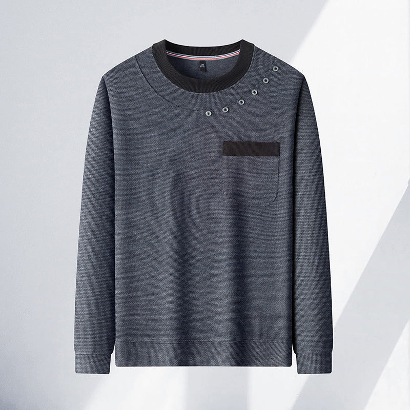 Herren modisches Sweatshirt mit einzigartigen Detailakzenten und praktischer Brusttasche Echoarchiv