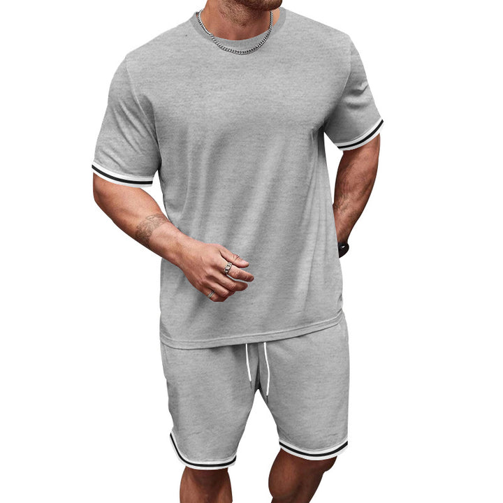 Herren Sportliches Freizeit-Set mit kontrastierenden Details Echoarchiv