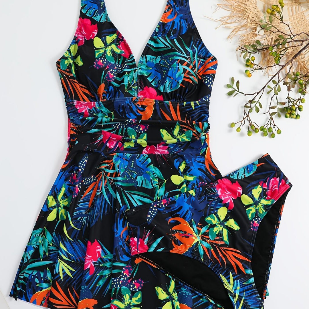 Damen Schwimmanzug mit elegantem Wickeldesign Echo Archiv