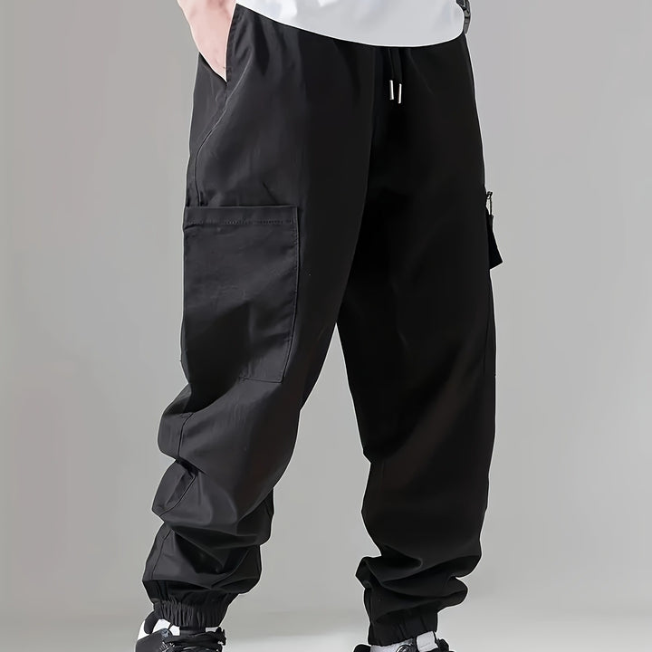 Herren Cargo-Jogginghose im Utility‑Style mit versiegelter Reißverschlusstasche & elastischen Beinbündchen Echo Archiv