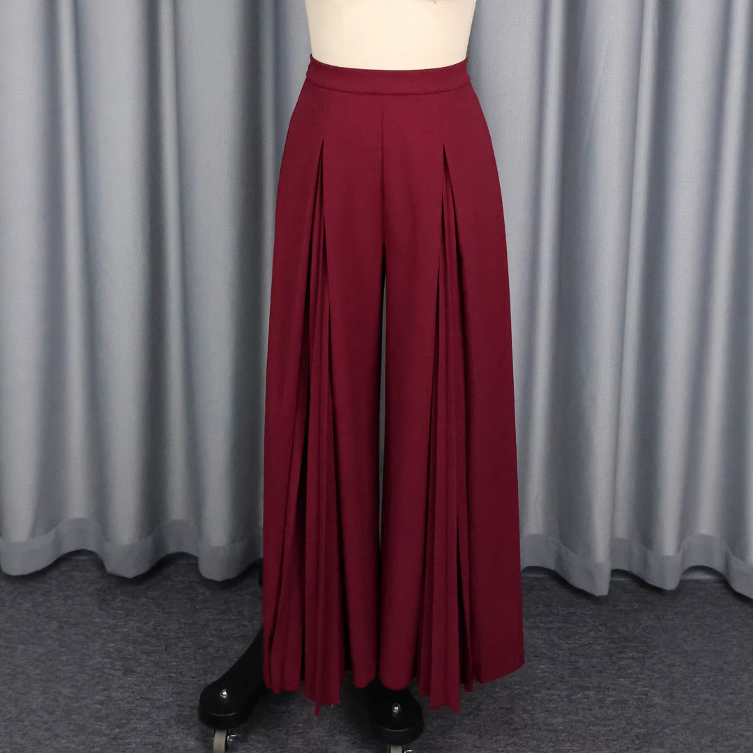 Damen Plisseehose mit hohem Bund und elegantem Faltenwurf Echo Archiv