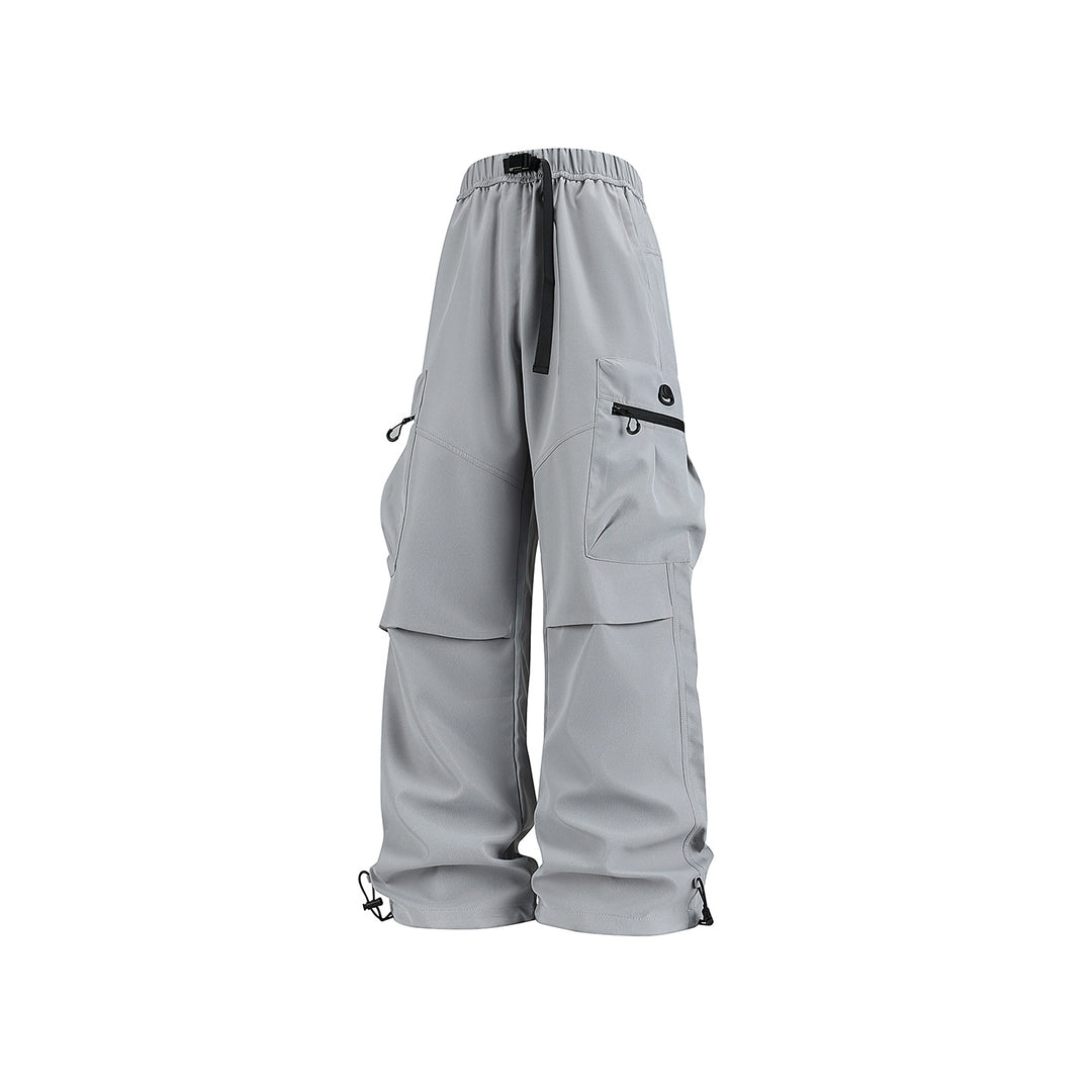 Herren Weite technische Cargo-Hose mit Multifachtaschen, Tunnelzug und verstellbaren Beinabschlüssen Echo Archiv