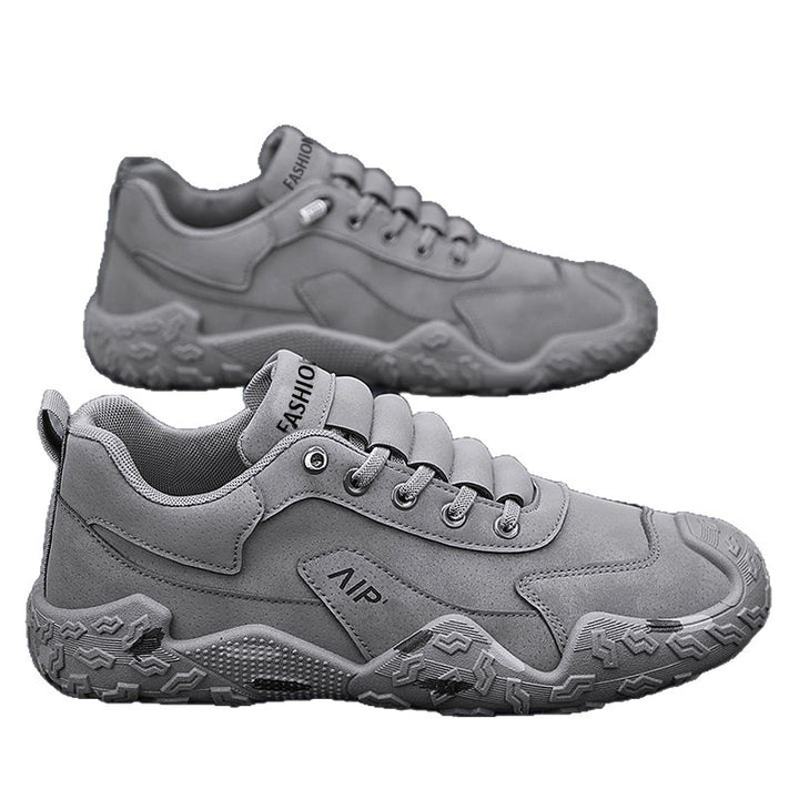 Herren Urbaner Chunky-Sneaker mit Veloursleder-Optik, profiliertem Grip-Profil und ergonomischer Plateausohle Echoarhiv
