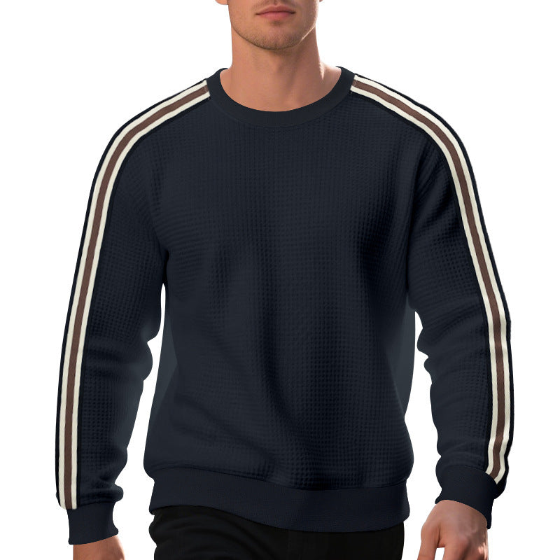 Herren Komfortables Sweatshirt mit strukturiertem Design und modischen Streifendetails Echoarchiv