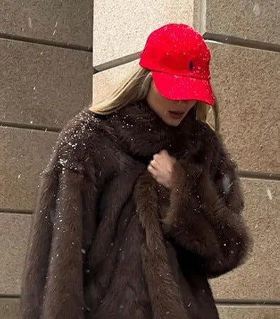 Damen Kurzer Boxy-Blouson aus dichtem hochflorigem Kunstpelz mit kastiger Silhouette Echo Archiv