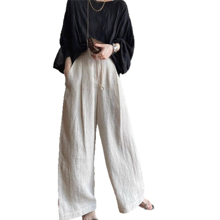 Damen Weite Leinenhose Echoarchiv