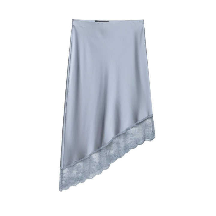Damen eleganter Satinrock mit zarter Spitzenverzierung Echo Archiv