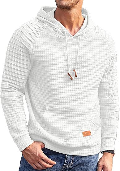 Herren Kapuzenpullover mit strukturiertem Stoff und lässigem Schnitt Echoarchiv