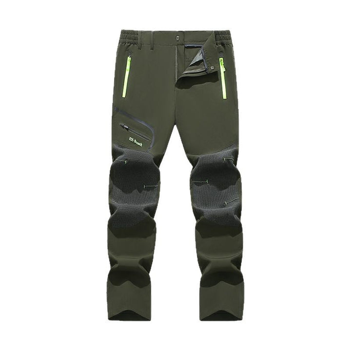Herren Softshell-Outdoorhose mit verstärkten Kniepartien, Reißverschlusstaschen und elastischem Bund Echoarchiv
