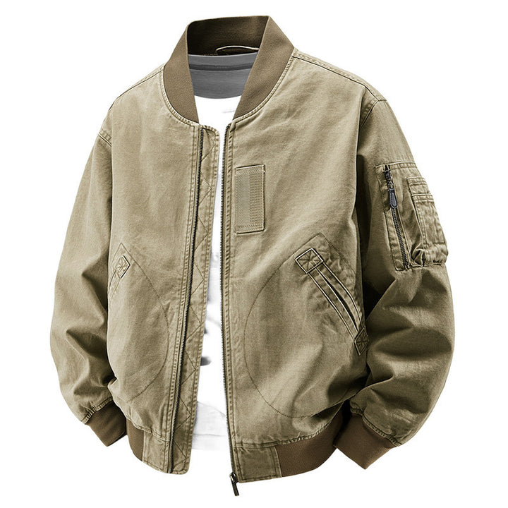 Herren Modische Bomberjacke mit Seitentaschen Echo Archiv