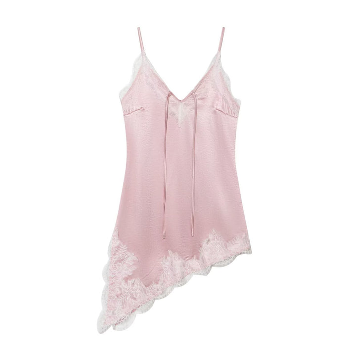 Damen Spitzen-Top mit asymmetrischem Saum und verstellbaren Trägern Echo Archiv