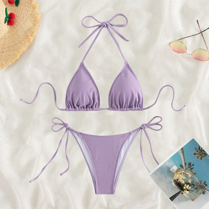Damen Triangel-Bikini mit verstellbaren Trägern und SeitenbindEchoarchivändern Echoarchiv