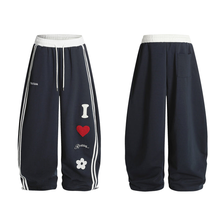Damen Lässige Sporthose mit einzigartigen Stickereien Echoarchiv