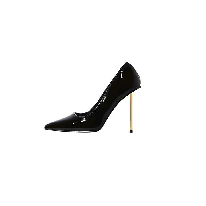Damen spitze Lackpumps mit ultraschlankem Metallstiletto – Lioré