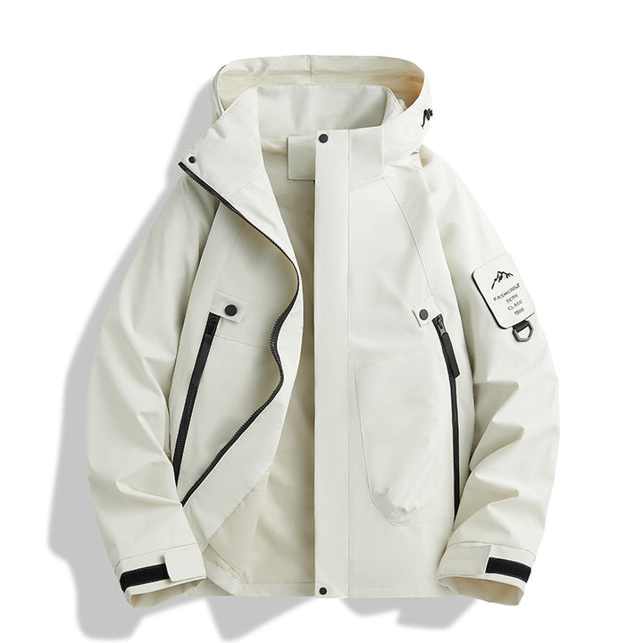 Damen Wasserabweisende Softshell-Funktionsjacke mit verstellbarer Kapuze, winddichter Membran und schrägen Reißverschlusstaschen Echo Archiv