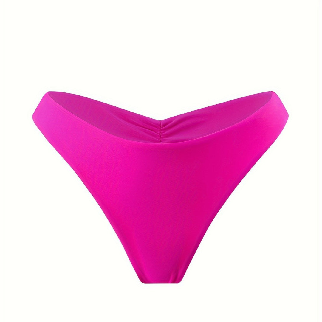 Damen Bikini-Höschen mit seitlichen Rüschendetails und hohem Schnitt Echo Archiv