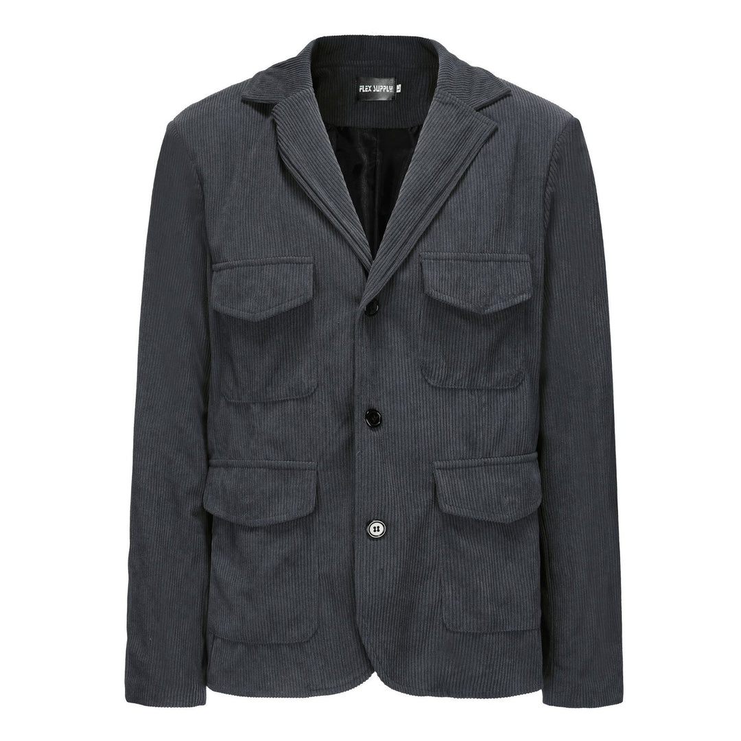 Herren modischer Cordblazer mit aufgesetzten Taschen Echoarchiv
