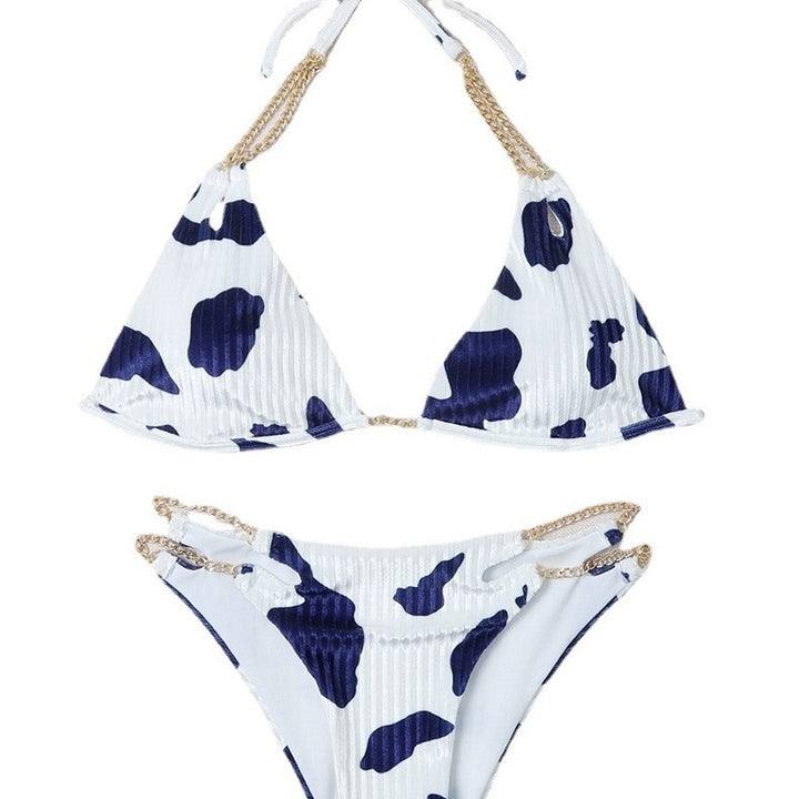 Damen Triangel-Bikini mit geschwungenen Akzenten und funkelnden Details Echo Archiv